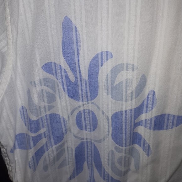 Floral Motif Sheer Men's Short sleeved Shirt sz M - Picture 2 of 3